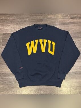 Vintage Jansport West Virginia University Sweatshirt Navy Blue Men’s Medium USA